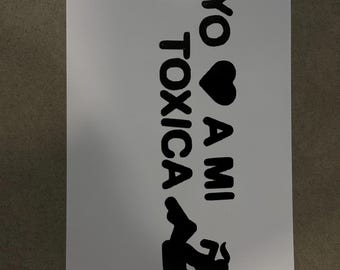 Tóxica logo sticker vinyl decal
