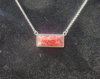 Thulite Pendant Necklace