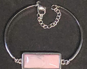 Rhodonite Bar Bracelet