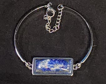 Lapis Lazuli Bar Bracelet