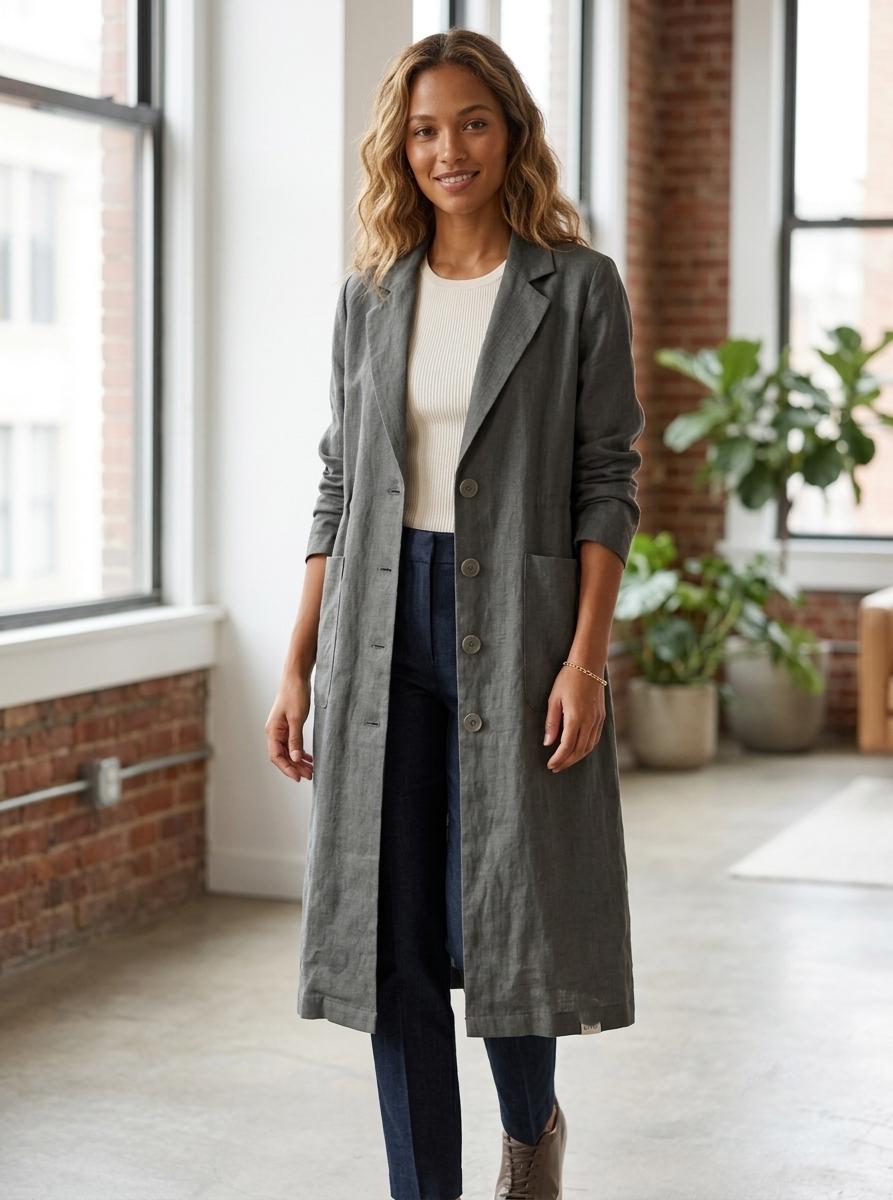 Linen Duster - Etsy Canada