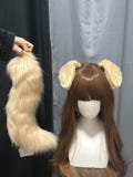Realistic Puppy Ears Headband, Fluffy Dog Ear Cosplay, Cute Brown Animal Ear Accessory