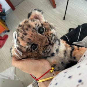 Realistiska tigerunge plyschleksaker