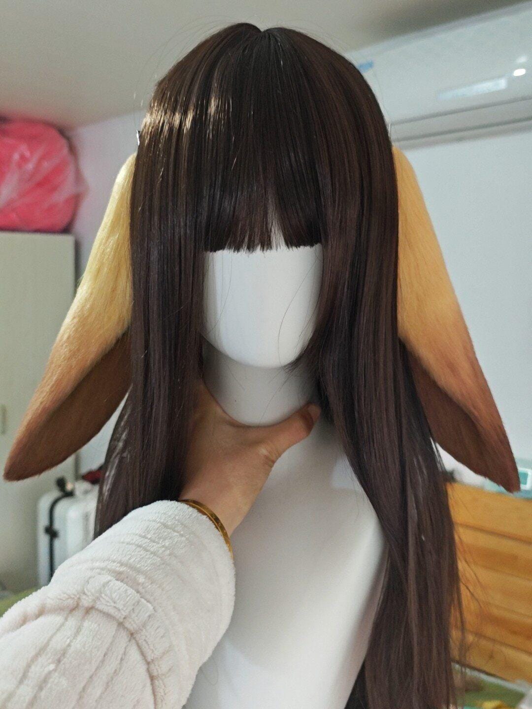 Accessoires Fête Déguisement Kit Complet Costume Lapin Femme - Oreilles, Queue, Col Nœud Papillon Et Menottes - Idéal Cosplay Halloween Pâques