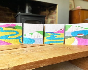 4 COASTAL CARDS