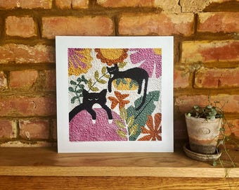 DAYDREAMING CAT PRINT