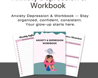 Depression Workbook Tracker| Mental Health Journal | Guided Prompts, Mood Tracker  Coping Tools | Printable PDF