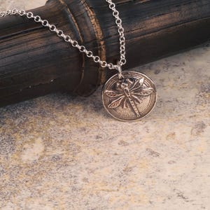 Dragonfly Sterling Silver Pendant Necklace on 18/20 Inch Chain
