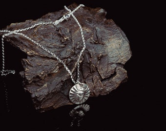 Sterling Silver Scarab Pendant on 18/20 Inch Rolo Chain