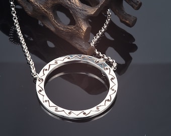 Sterling Silver Loop Pendant