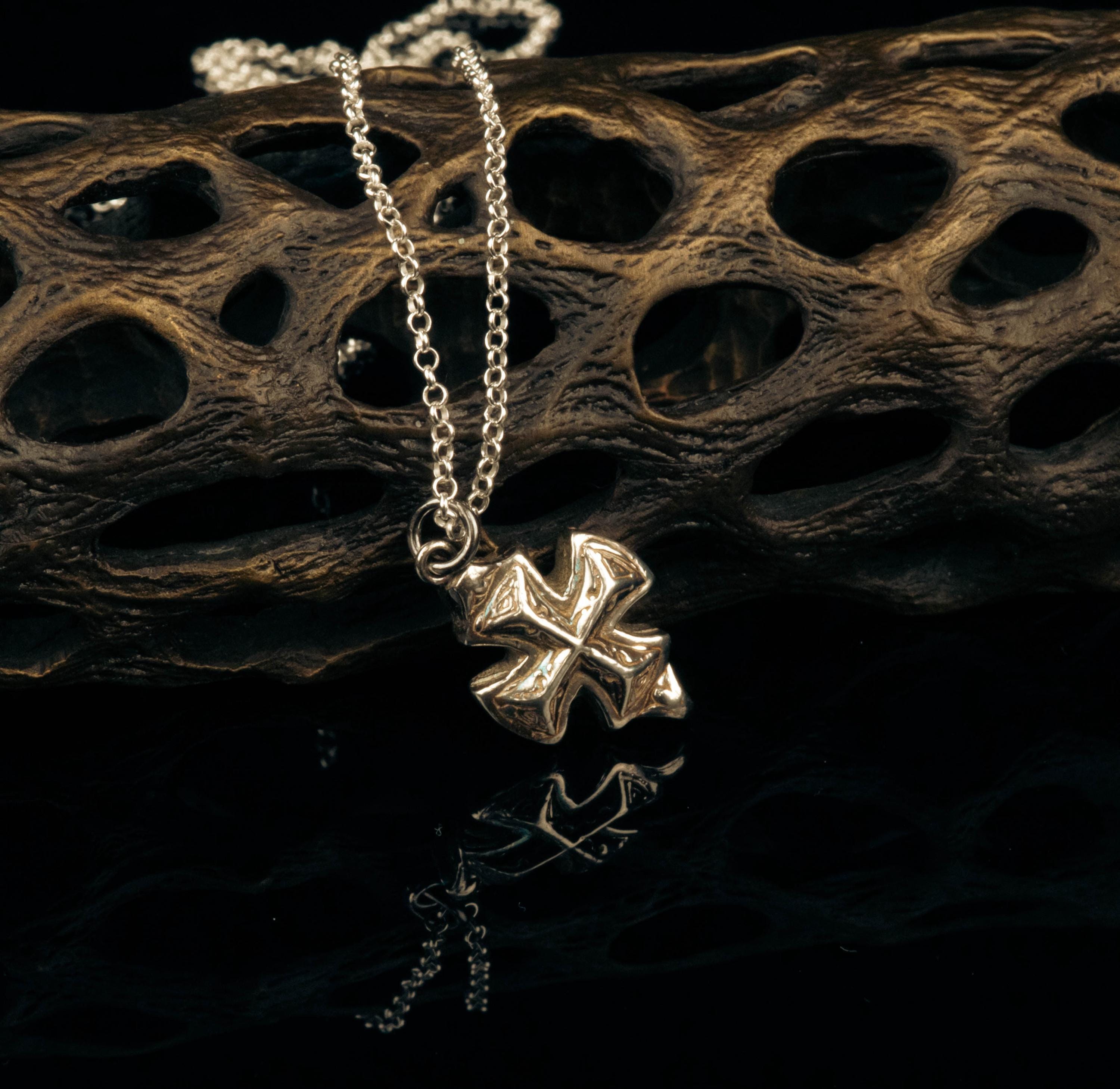 PENDANT MALTESE CROSS CHISELED BLOB Maltese Cross Pendant - Etsy