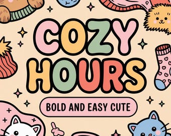 Cozy Hours Coloring Pages : 160 Bold and Easy Coloring Book for Adults  (Digital Download)