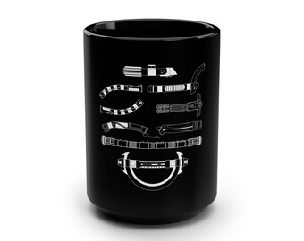 スター・ウォーズ ダークサイド ライトセーバー マグカップ | ブラック 15オンス、スター・ウォーズ コーヒー、ダース・ベイダー マグカップ、スター・ウォーズ コーヒー マグカップ