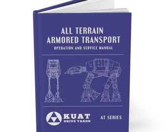 Manual del AT-AT de Star Wars - Cuaderno de tapa dura / Diario de Star Wars, Droide de Star Wars, Fans de Star Wars, Camisetas de vacaciones de Disney