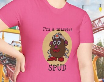 Camiseta "Soy una patata casada" / Camisetas de vacaciones de Disney de la Sra. Potato Head, Camisetas de Toy Story, Camisetas de la Sra. Potato Head, Camiseta de Pixar, Camisetas a juego