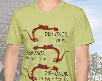 Camiseta Mushu Dishonor / Camiseta de Mulan Disney Vacation, Camiseta Mushu, Camiseta Disney Vacation, Camiseta Disney Parks, Camiseta Mulan