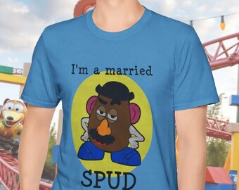 Camiseta "Soy un Spud casado" / Camiseta de vacaciones de Disney del Sr. Cabeza de Papa, Camiseta del Sr. Cabeza de Papa, Camiseta de Toy Story, Camisetas a juego