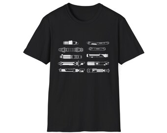 Sables de luz del lado luminoso de Star Wars / Yoda, Obi-Wan, Anakin, Luke Skywalker, camisetas de Star Wars, fans de Star Wars, camiseta de vacaciones de Disney