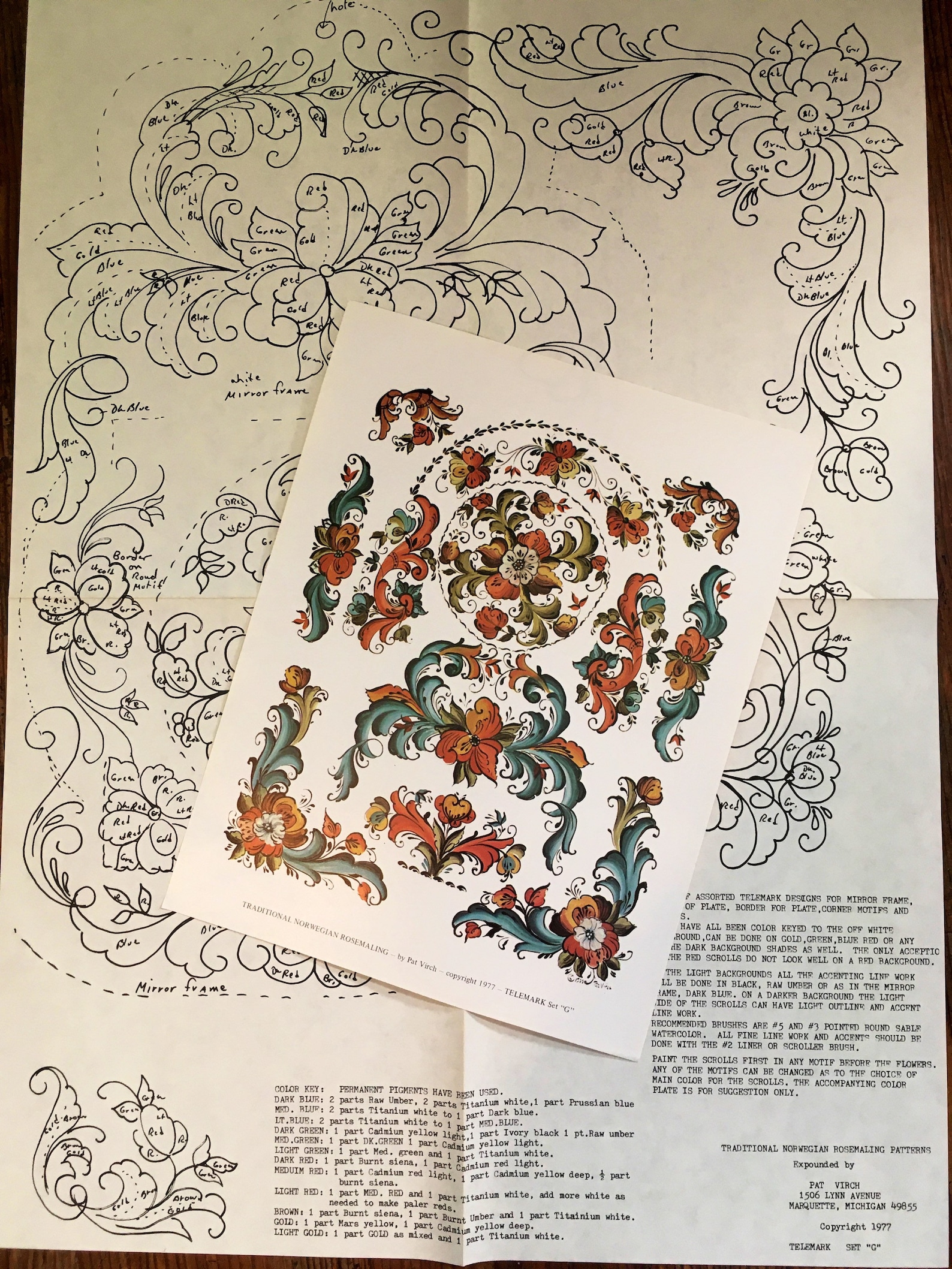 Rosemaling PRINT and PATTERNS (all 11 SETS) by Pat Virch - Etsy