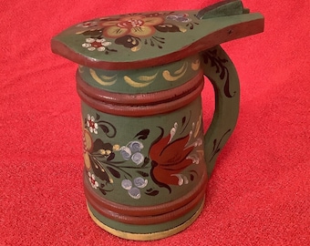 Norwegian Rosemaling -- Miniature Tankard -- Hand Painted by Pat Virch