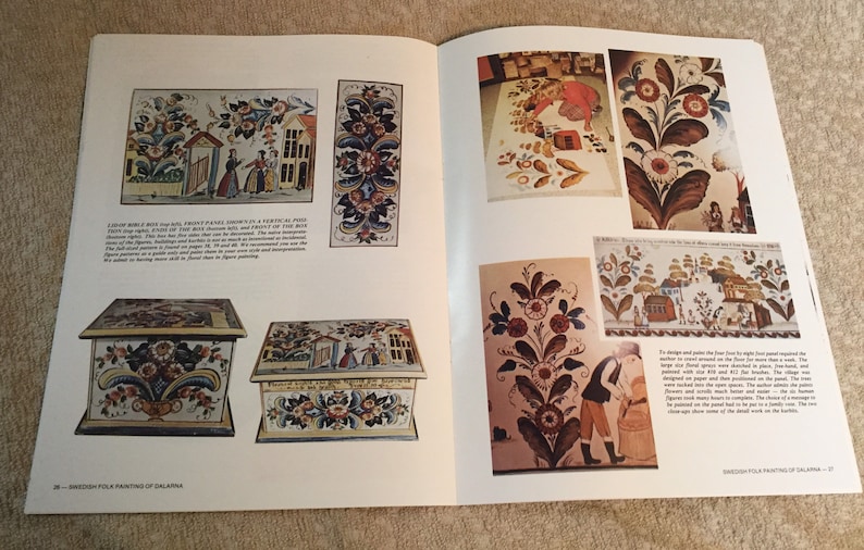 Swedish Folk Painting of Dalarna Complete History How to do it book by Pat Virch image 2