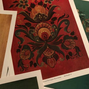 Folio of 8 full-colored Rosemaling Designs BY Pat Virch Folio 2 image 5