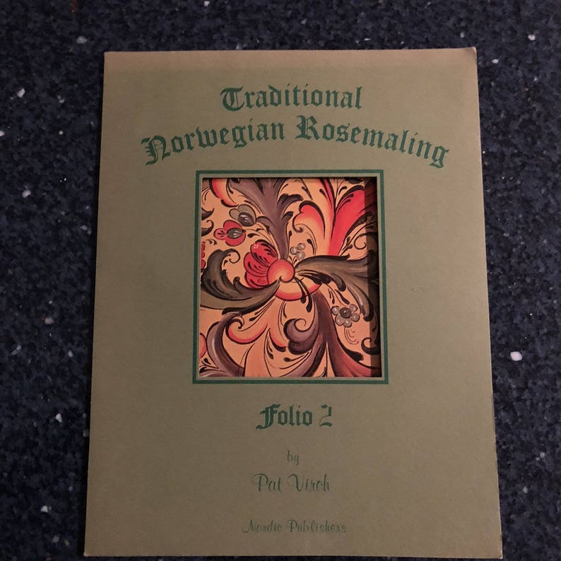 Folio of 8 full-colored Rosemaling Designs BY Pat Virch Folio 2 image 1