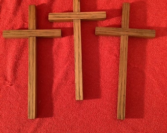 Set of 3 Oak Crosses -- Handcrafted by Niron Virch