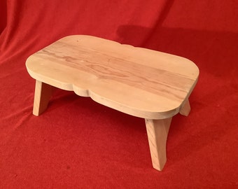 Handmade Pine Stool -- Unpainted — by Niron Virch