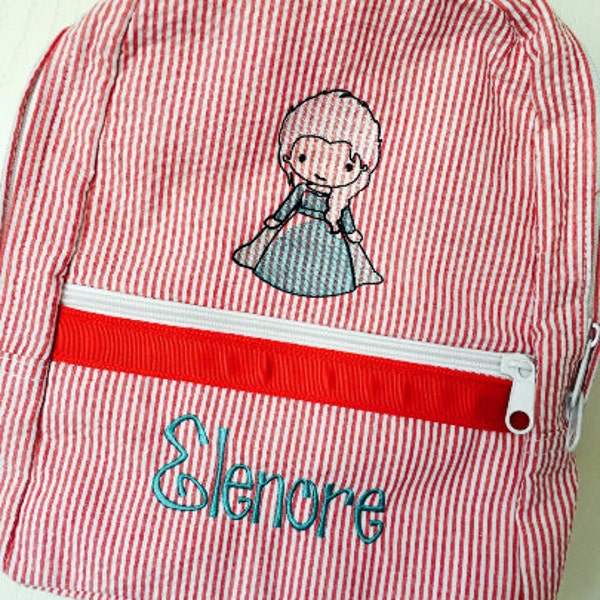 Personnalisé Sketch Princess, Villians & Other Character Drawstring Backpacks/Evil Queen, Genie, Captain Hook, Beast, Tea Party Hatter, Etc