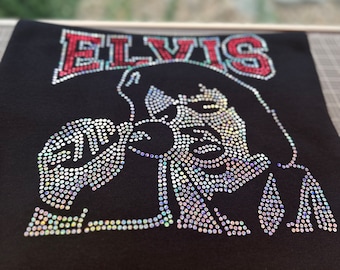 Elvis Bling Tees or Sweatshirts! Singing Elvis tee!