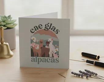 Alpaca Greeting Card