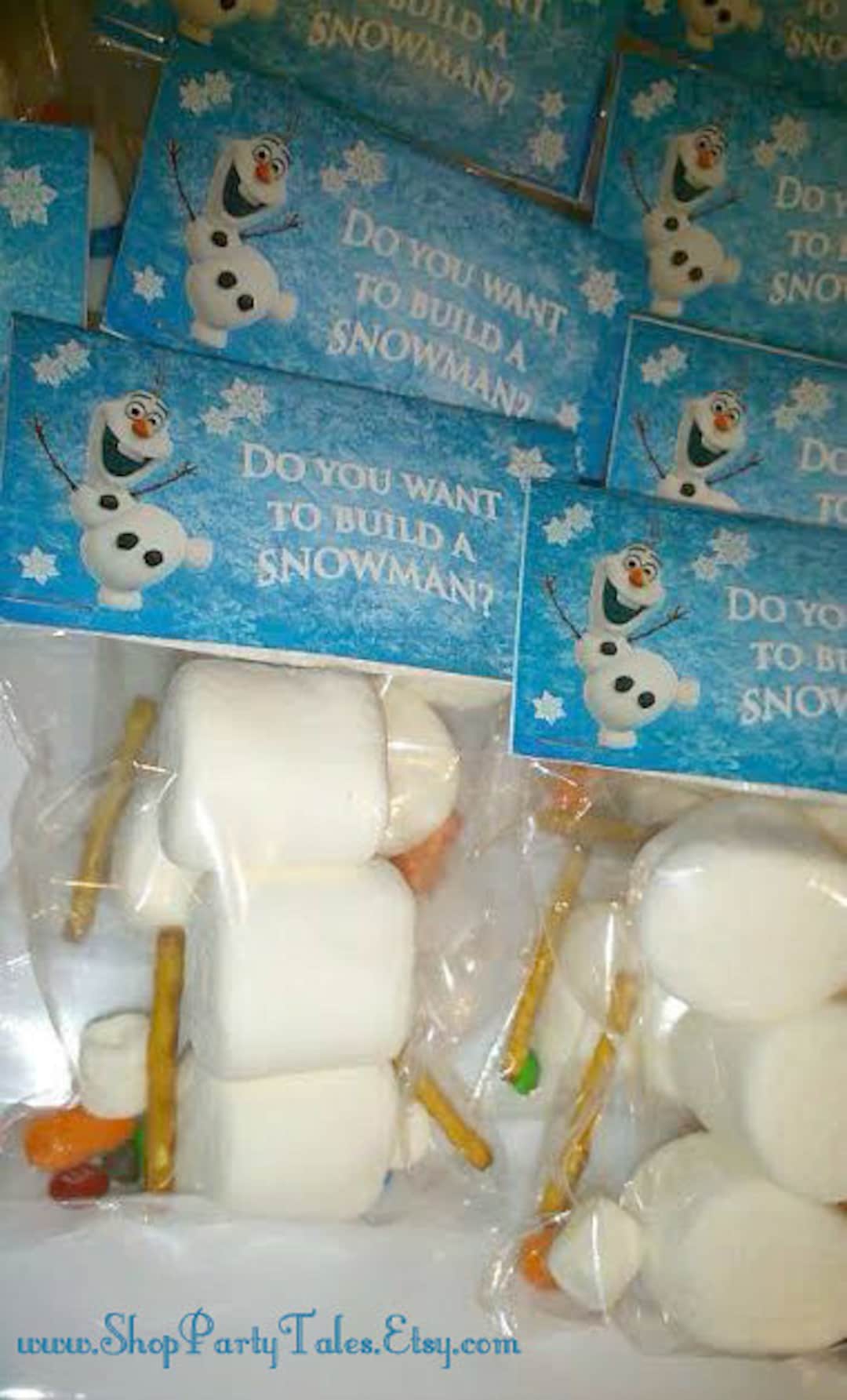 Frozen Olaf Party Favor Bag Topper: Build a Snowman (printable Download ...