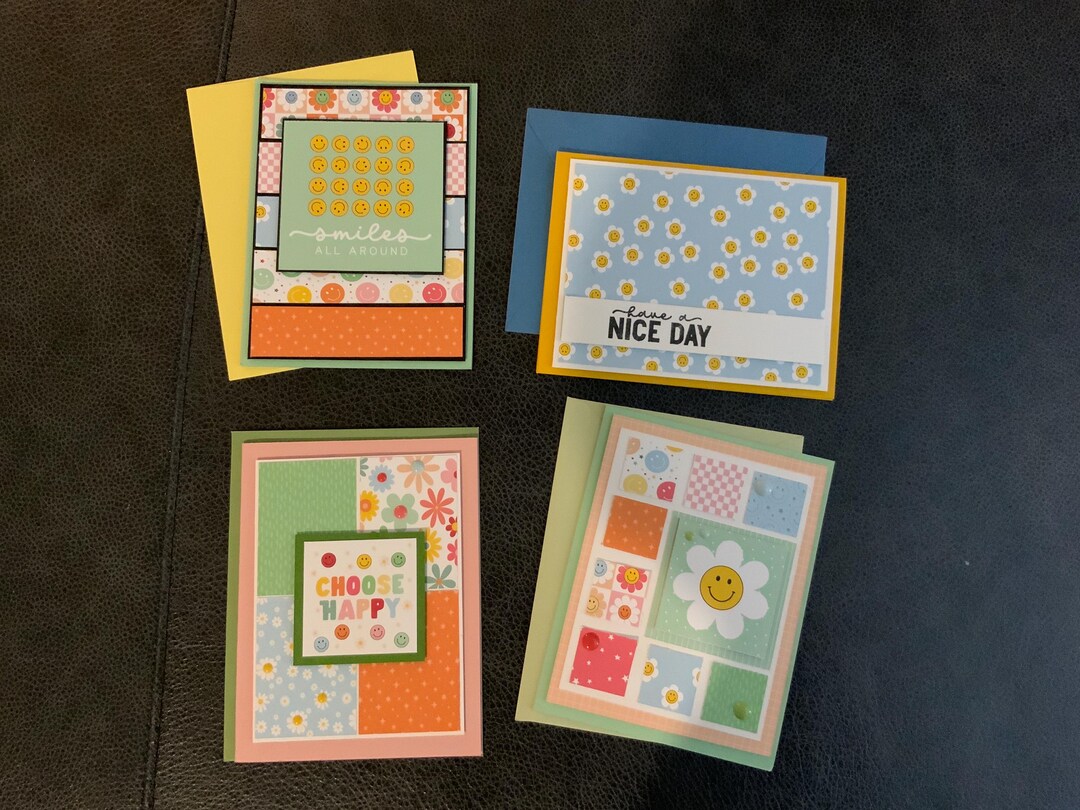 Handmade Cards, Set of 4 - Etsy