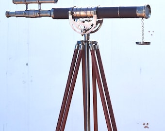 アンティーク ビクトリア朝 望遠鏡 アンティーク 20 インチ 手持ち式