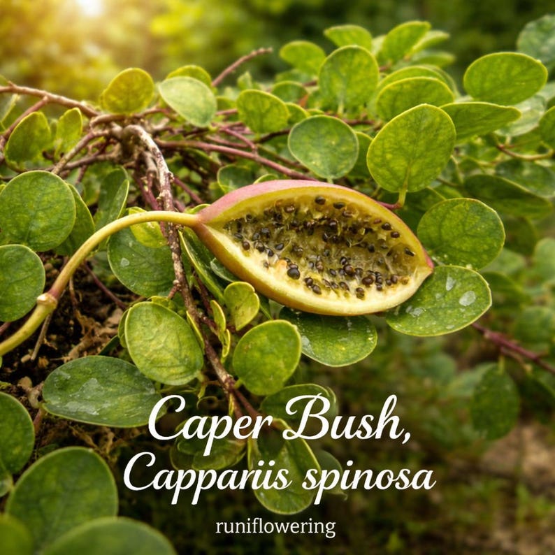 20 Caper Bush Seeds (capparis Spinosa): Edible Herb, Fragrant Flower ...