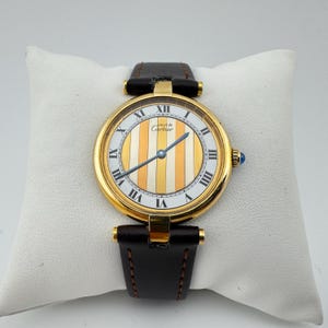 Cartier Quartz Vermeil Watch - Etsy