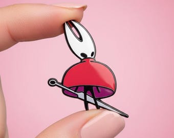 Hornet-Anstecknadel aus Emaille – Silksong Needle Pose Hollow Knight Anstecknadel, Geschenk für Gamer