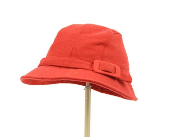 80s Wool Blend Knit Bucket Hat Cap Y2K Streetwear, Wool Knit  display picture 3