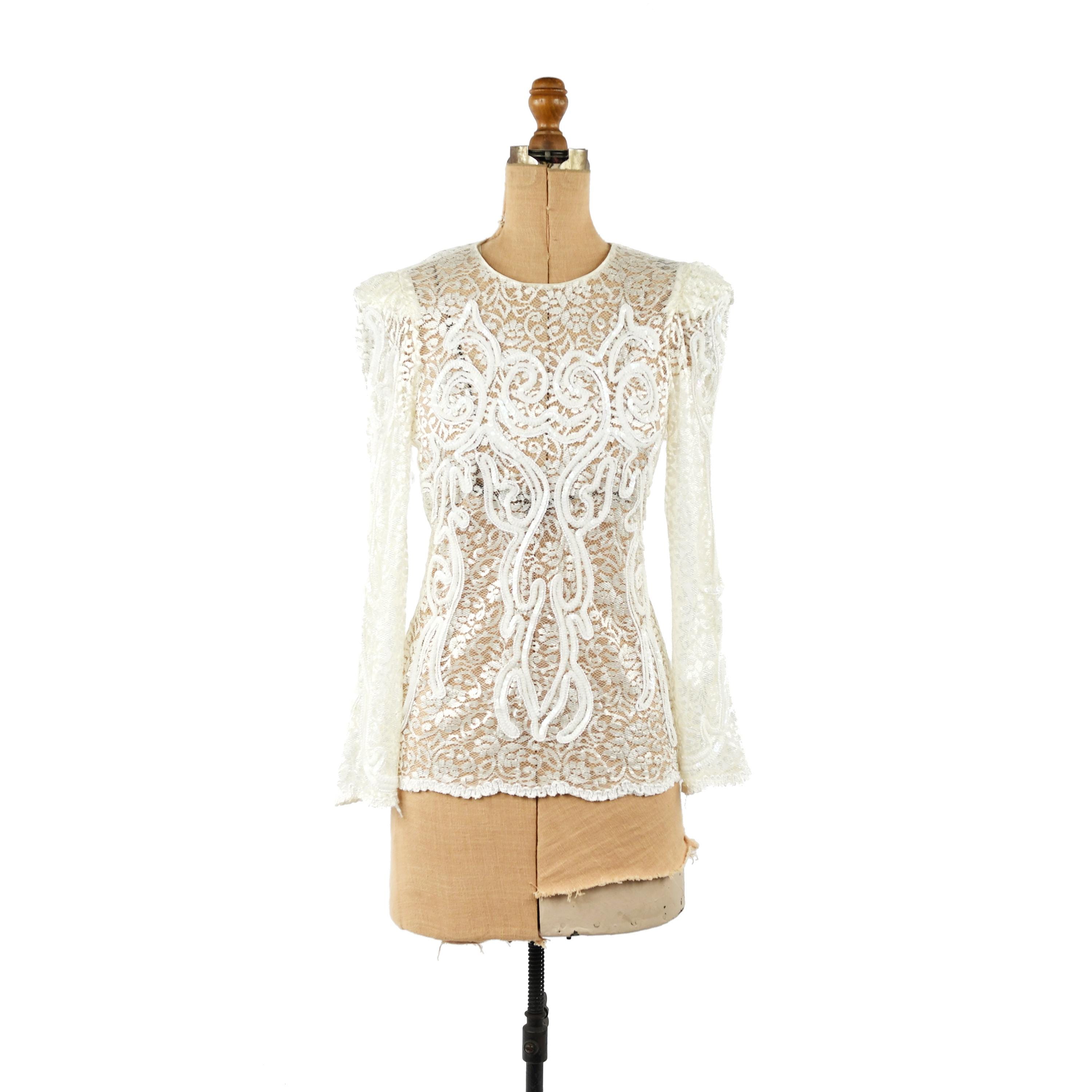 80's Sheer Shirt - Etsy