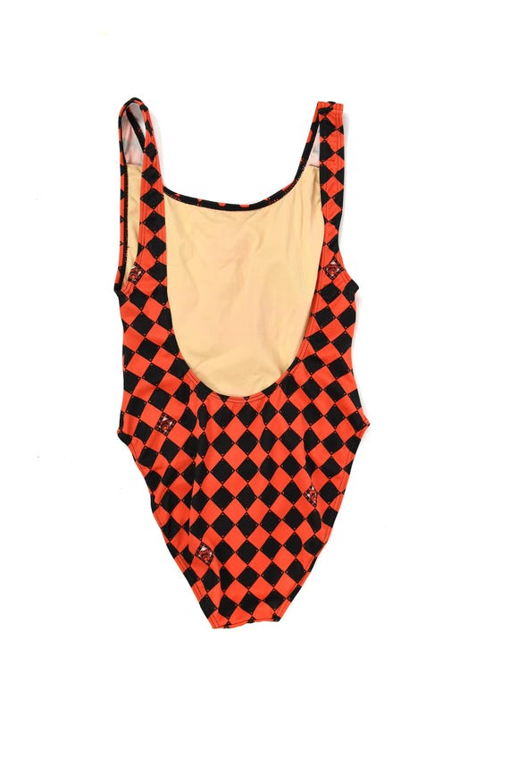 Vintage 90s Red Dog Beer Checkered Logo One Piece… - image 5