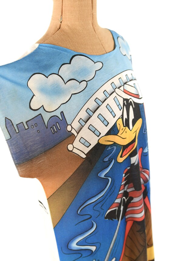 Vintage 80s Looney Toons Daffy Duck Short Sleeve … - image 3