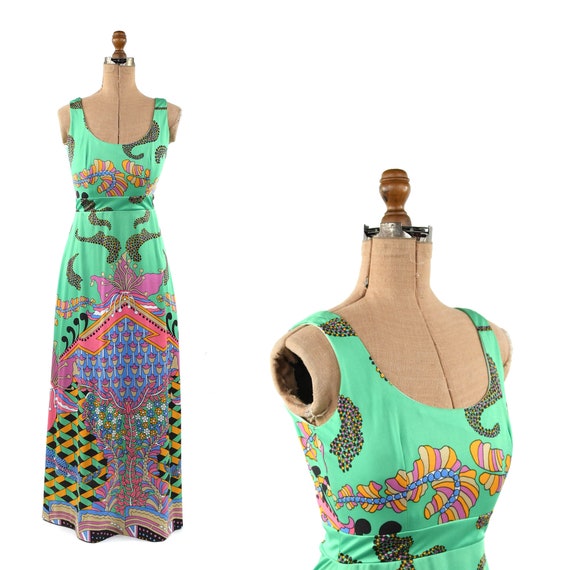 Vintage 70s Cirette Bright Green Psychedelic Novel