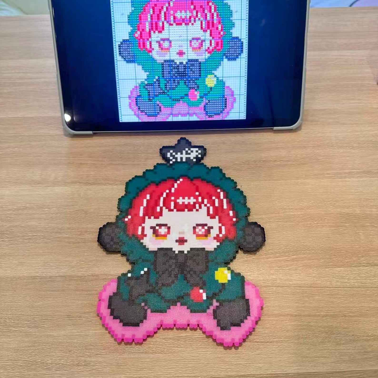 Cute Pixel Art Fridge Magnets, Kawaii Character Perler Bead Decor ...