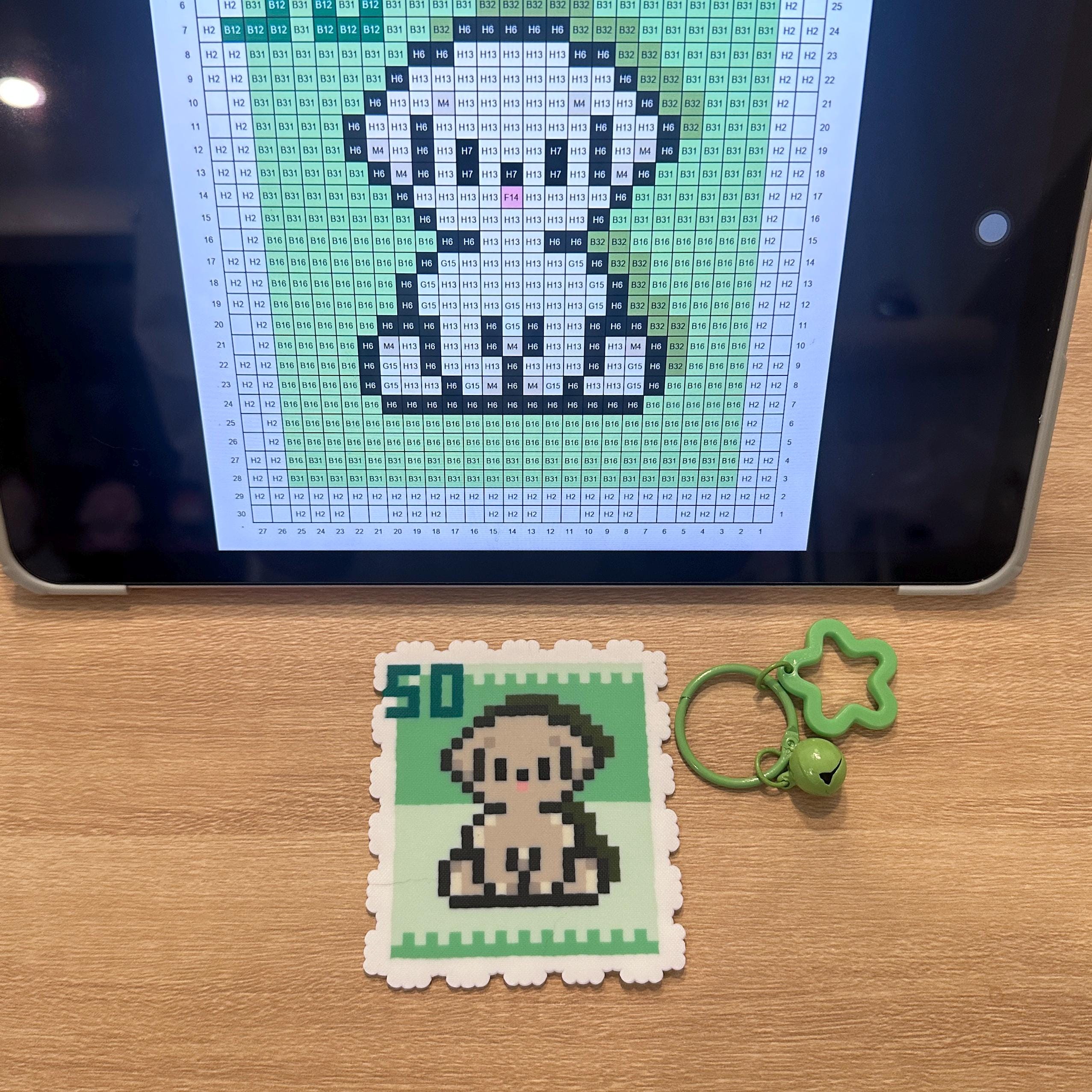Pixel Handmade Things Handmade Pixel Art Dog Refrigerator Magnets, Custom Cute Puppy Perler ...