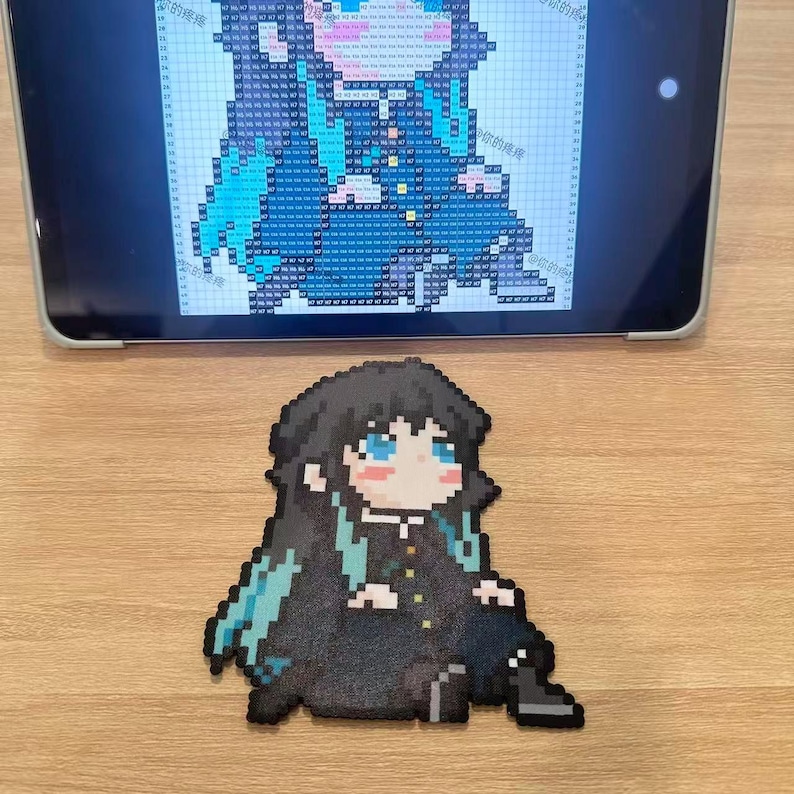Pixel Handmade Things Handmade Pixel Art Anime - Inspired Fridge Magnets/decor, 4 Unique ...