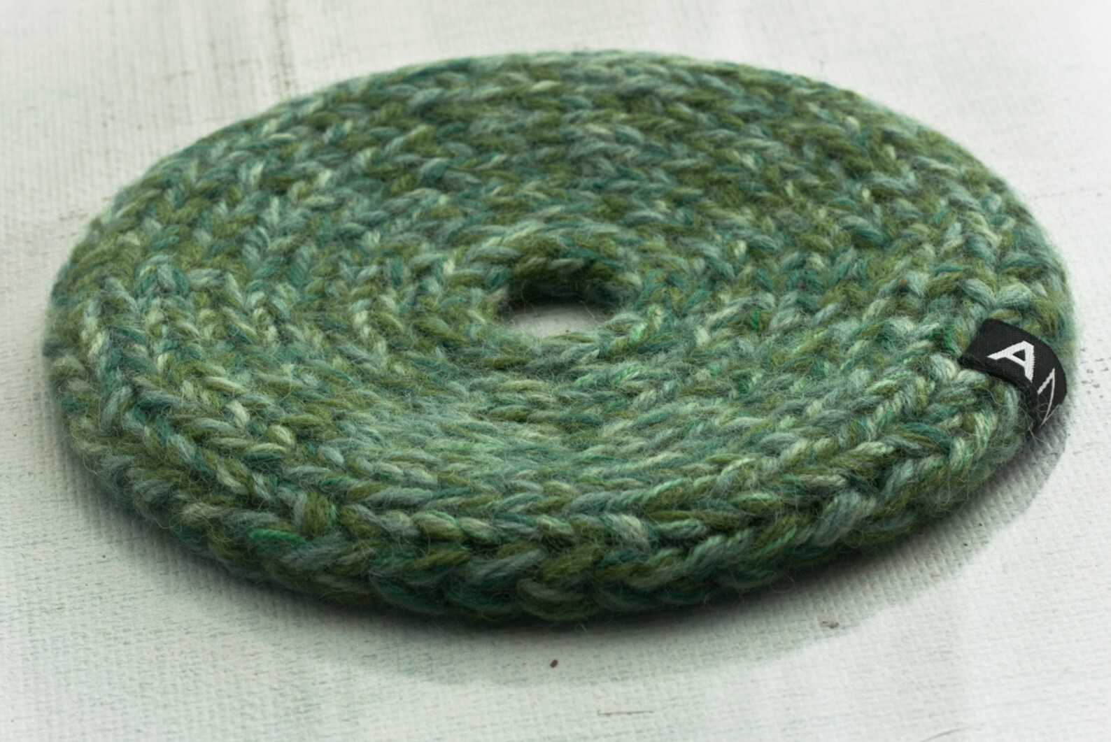 Knitted Trivet and Table Decoration, Light Green No68b Etsy