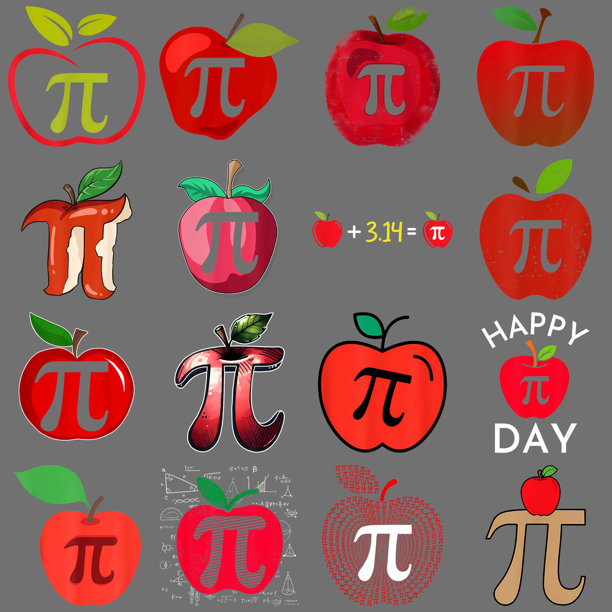 Apple Pi Day Math Lover Teacher Student Apple Pie Pun PNG – Apple Pi ...