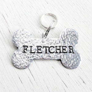 Grote hond Tag voor honden, hond id-Tag, unieke Dog Tag, hond naamplaatje, unieke Pet ID Tag, Dog Bone naamplaatje, middelgrote hond Tag, aangepaste Dog Tag