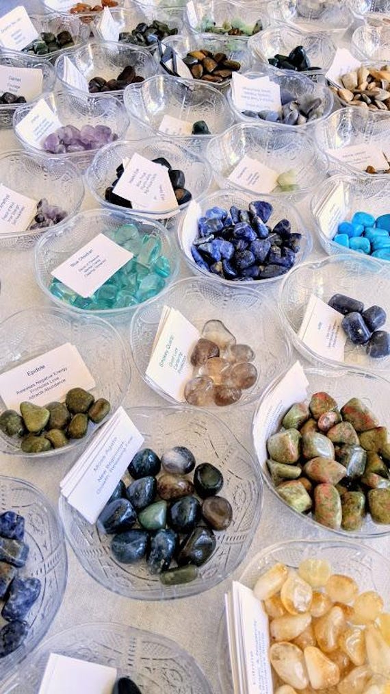 Tumbled Gemstones, Polished Crystal Pocket Stones, Healing Minerals